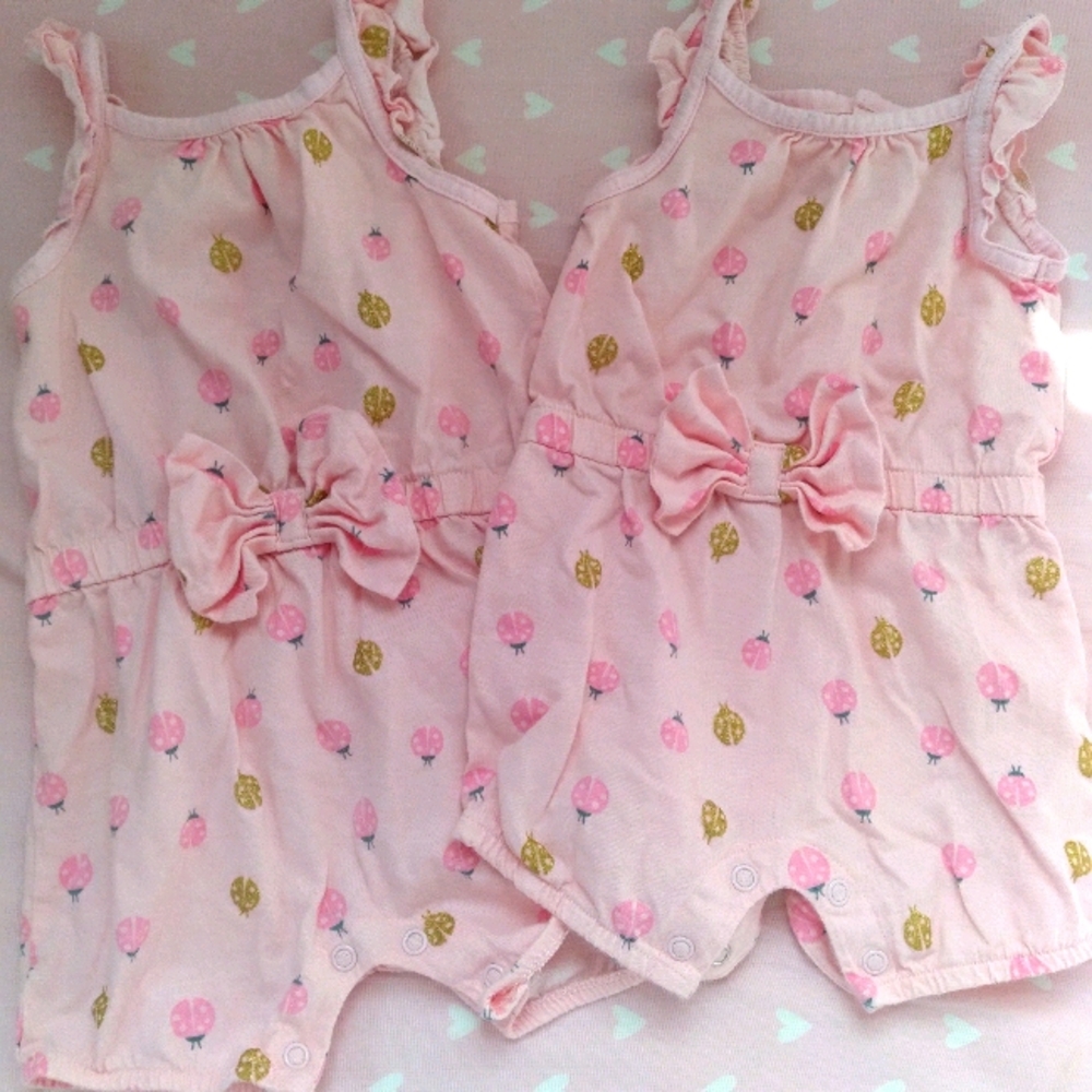 Matching Sister Rompers
